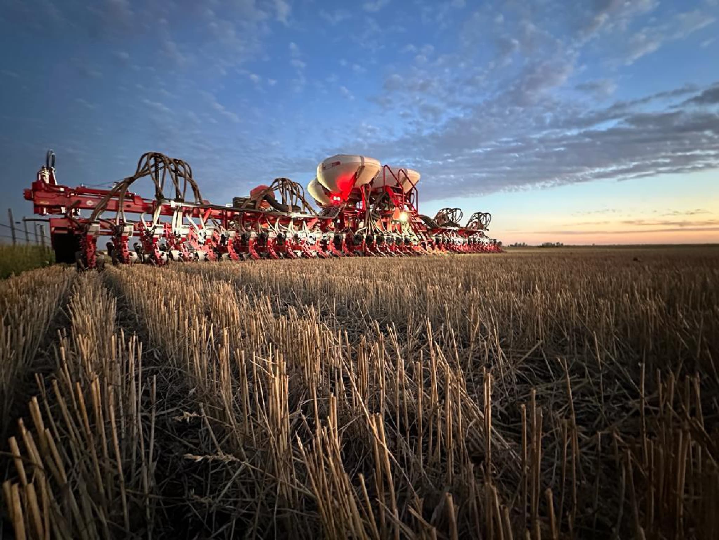 Agriculture field with Crucianelli seeder